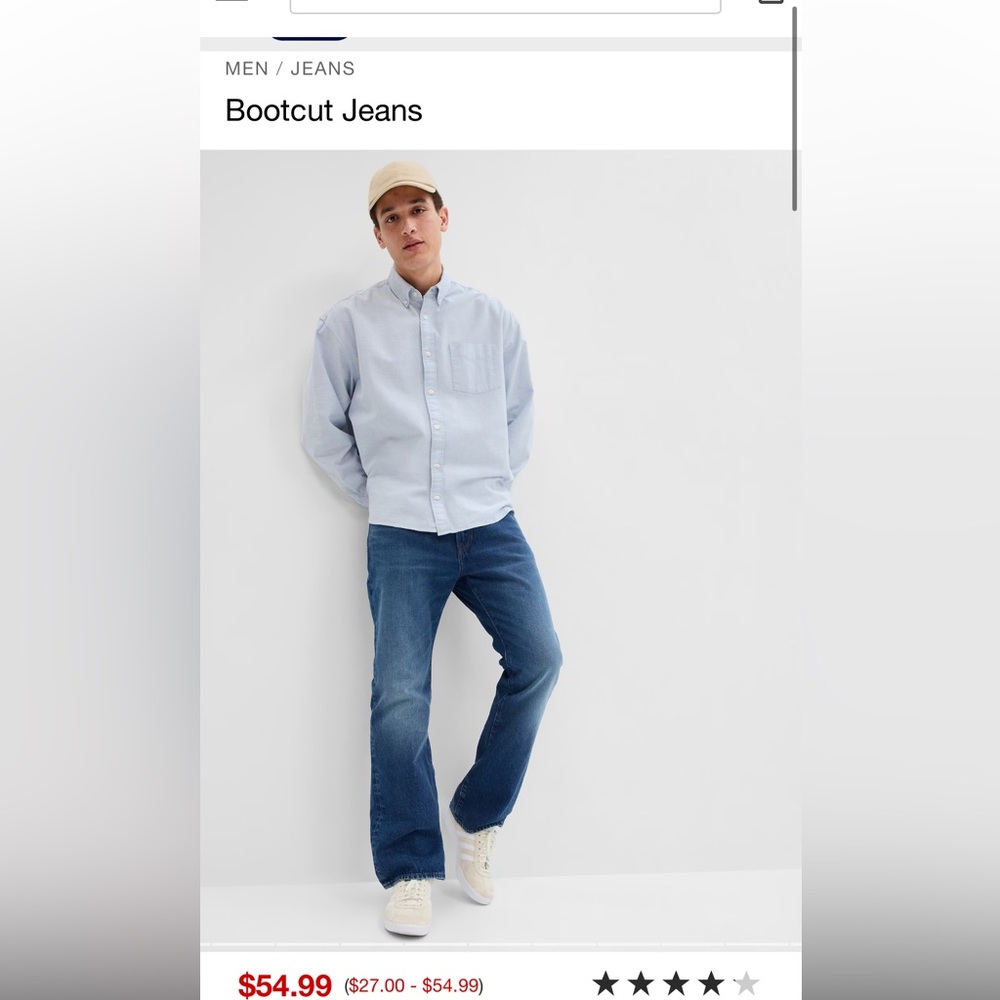 Men’s bootcut jeans NWT